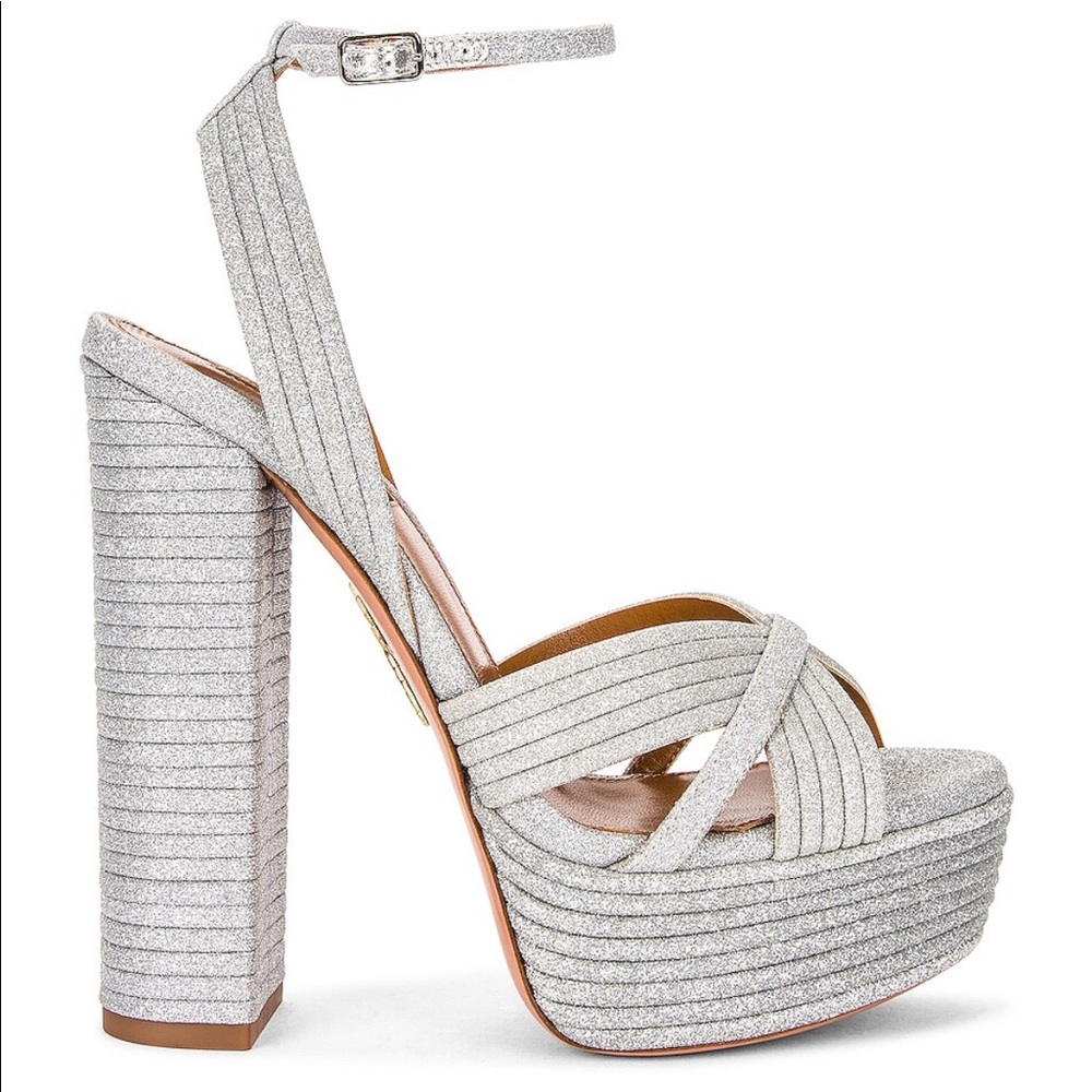 🎉HP🎉 AQUAZZURA Sundance Plateau Glitter Sandal